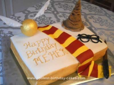 Harry Potter Monster Book Cake