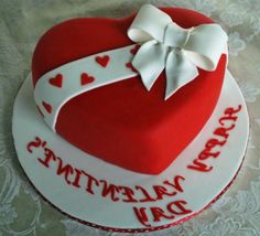 Heart Shaped Valentine's Cake