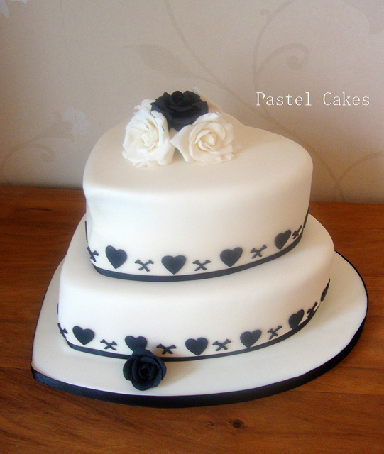 Heart Shaped Wedding Cake