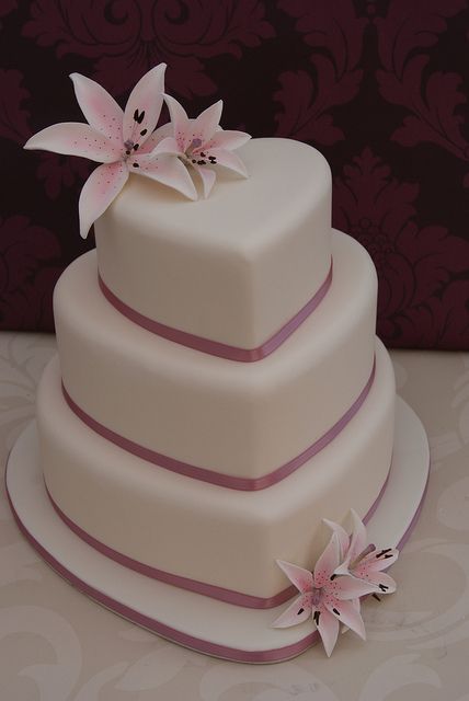 Heart Wedding Cake