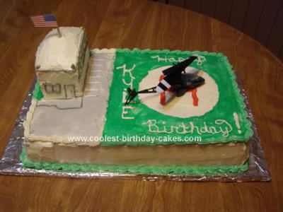 Helicopter Birthday Cake