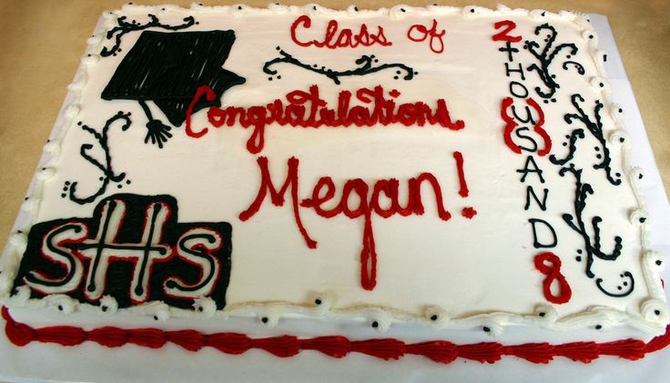 High School Graduation Sheet Cake