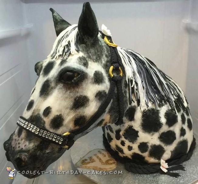 Homemade Horse Head Cake