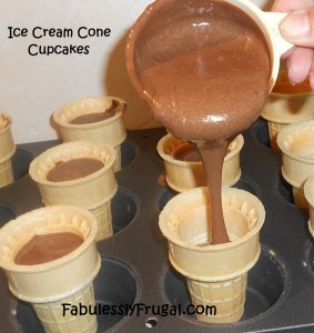 Ice Cream Cone Cupcakes