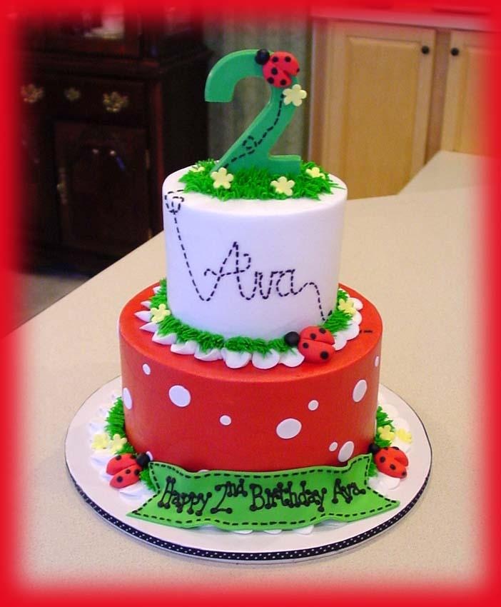 Ladybug Birthday Cake