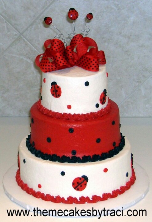 Ladybug Birthday Cake