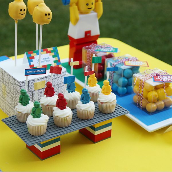 9 Photos of LEGO Birthday Party Cupcakes