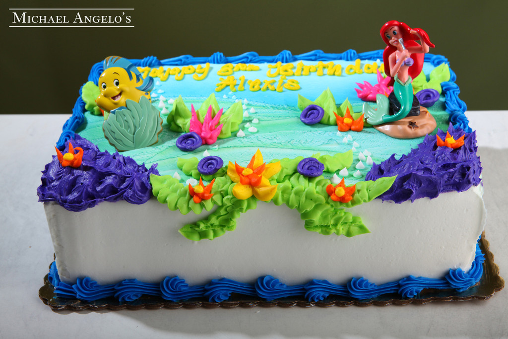 Little Mermaid Birthday Sheet Cakes