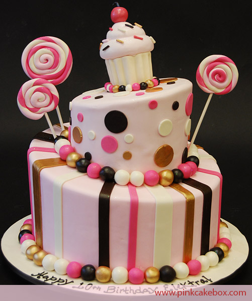 Lollipop and Cupcake Cake