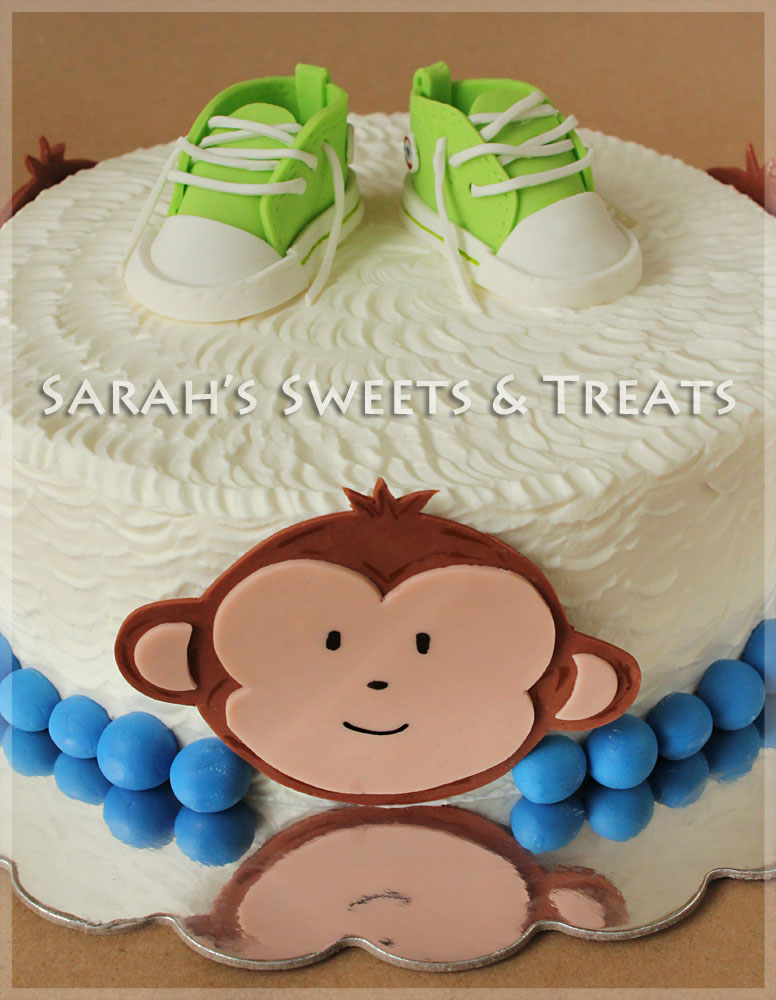 Monkey Baby Shower Cake