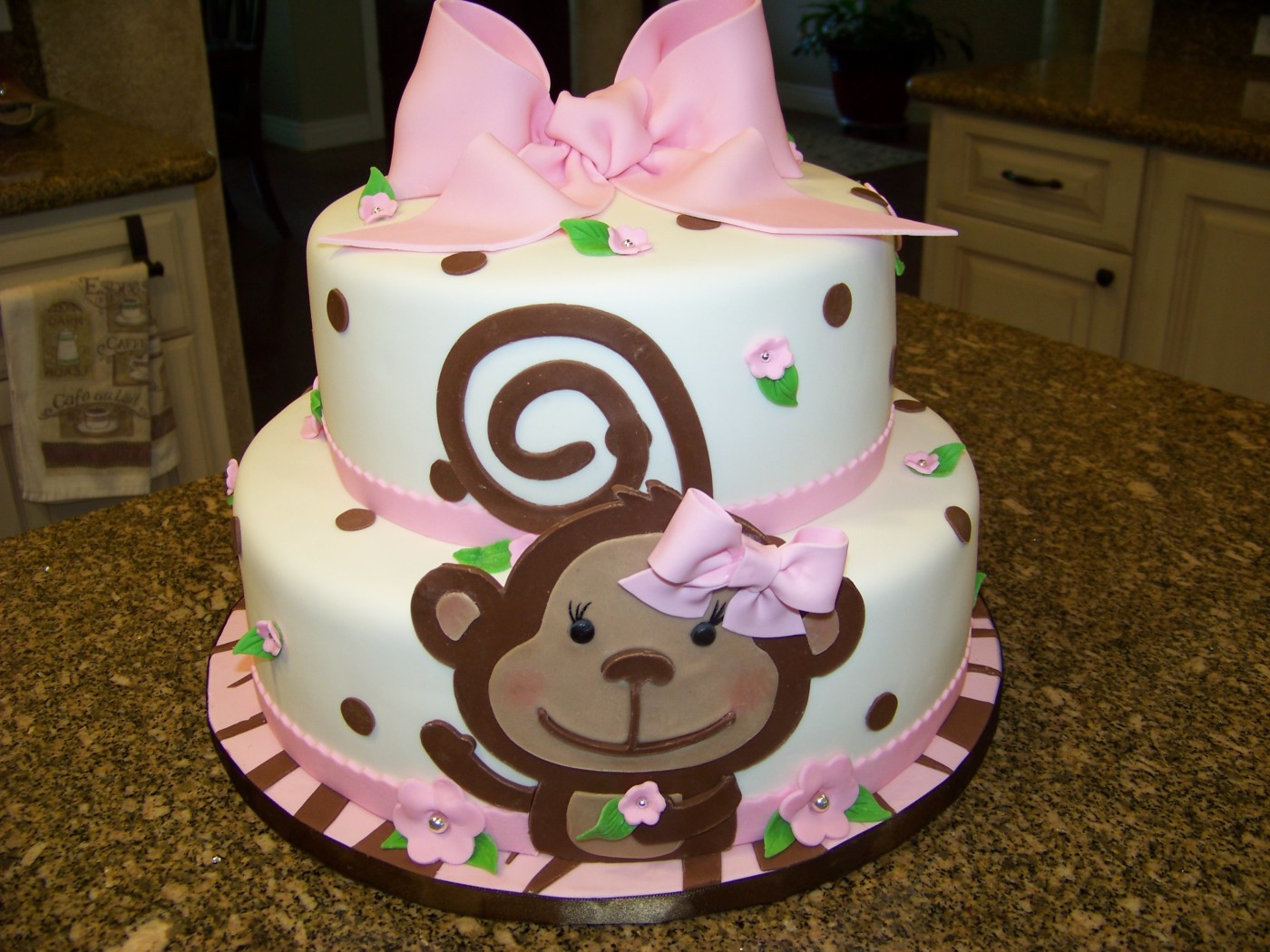 9 Photos of Monkey Theme Baby Cakes