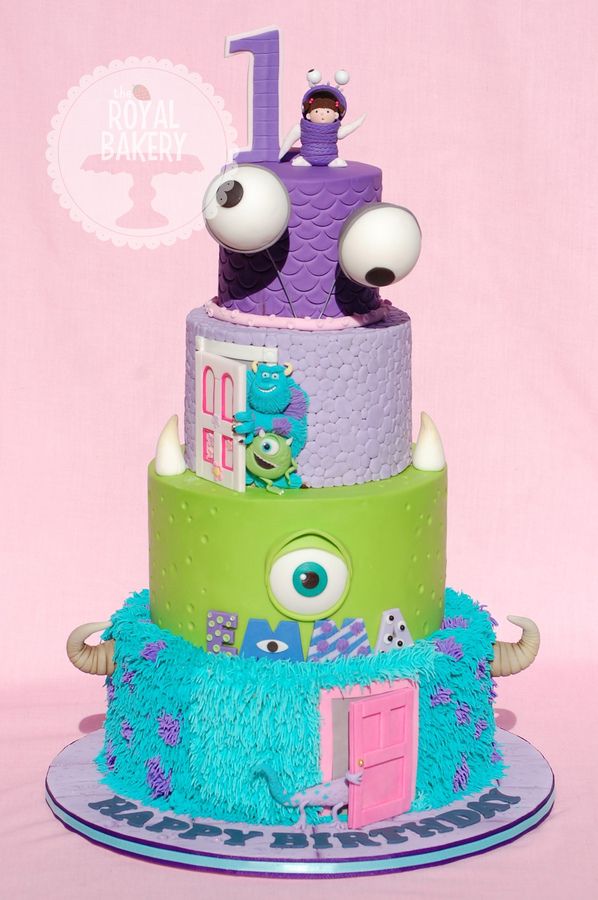 10 Photos of Cute Monsters Inc Cakes