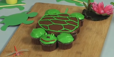 Ninja Turtle Pull Apart Cupcake Cake