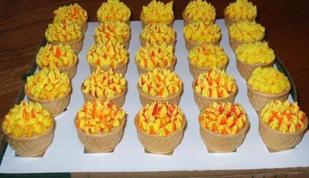 Olympic Torch Cupcakes