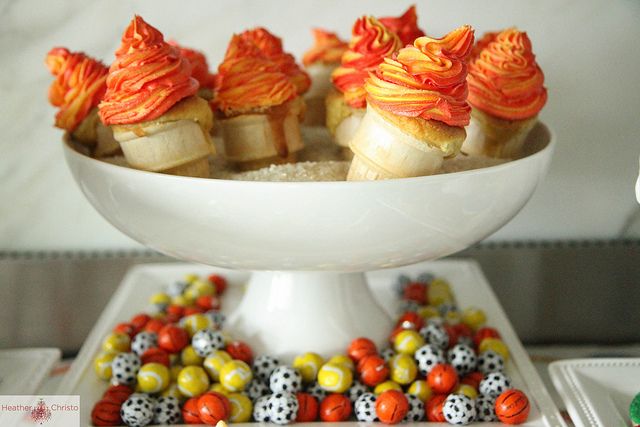 Olympic Torch Cupcakes