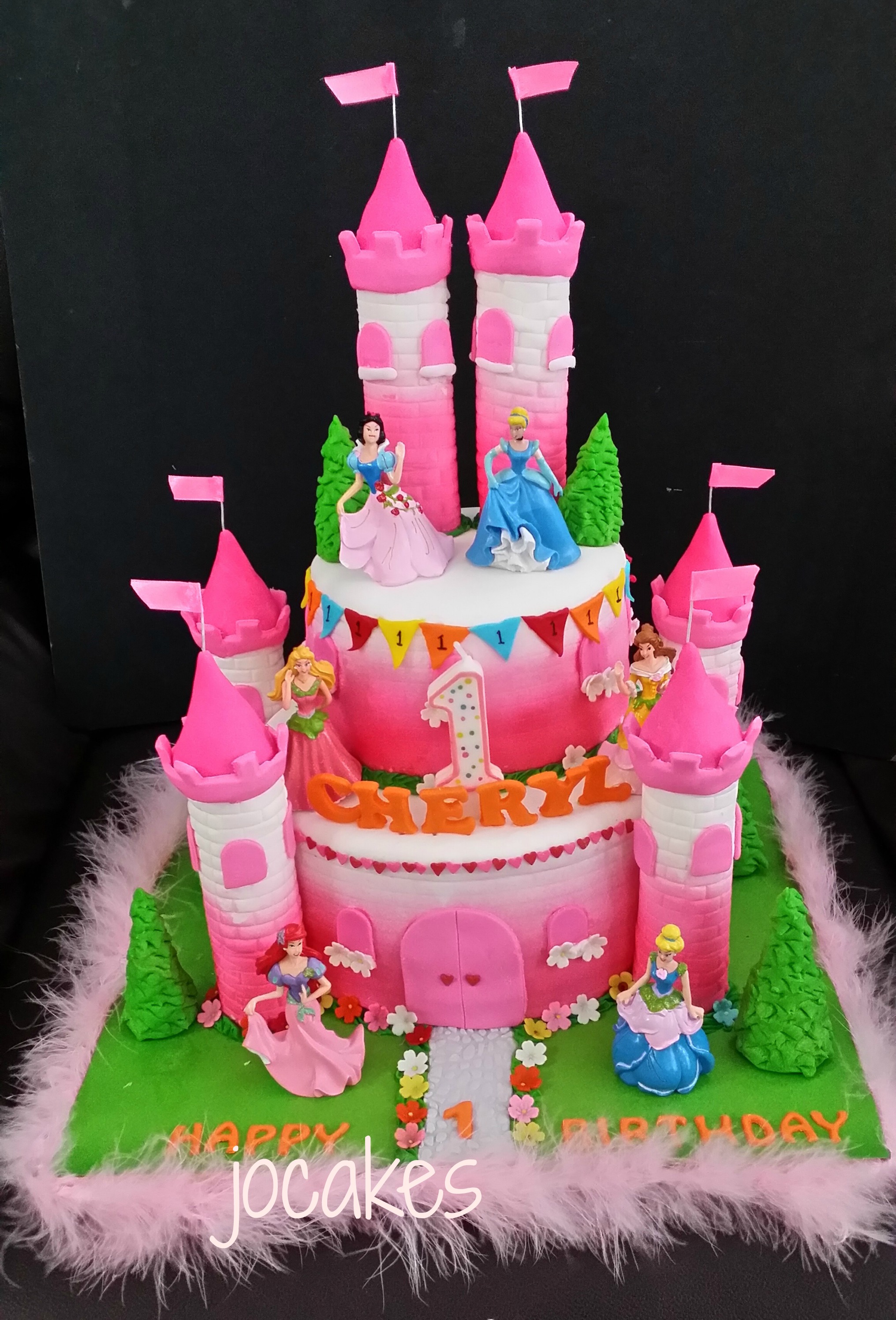 One Year Old Princess Birthday Cake