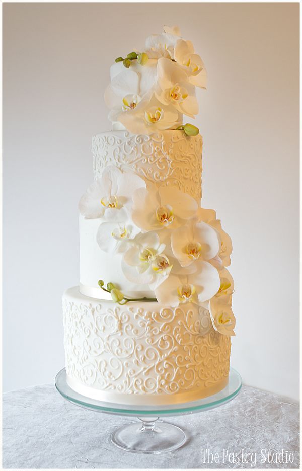 Orchid Wedding Cake