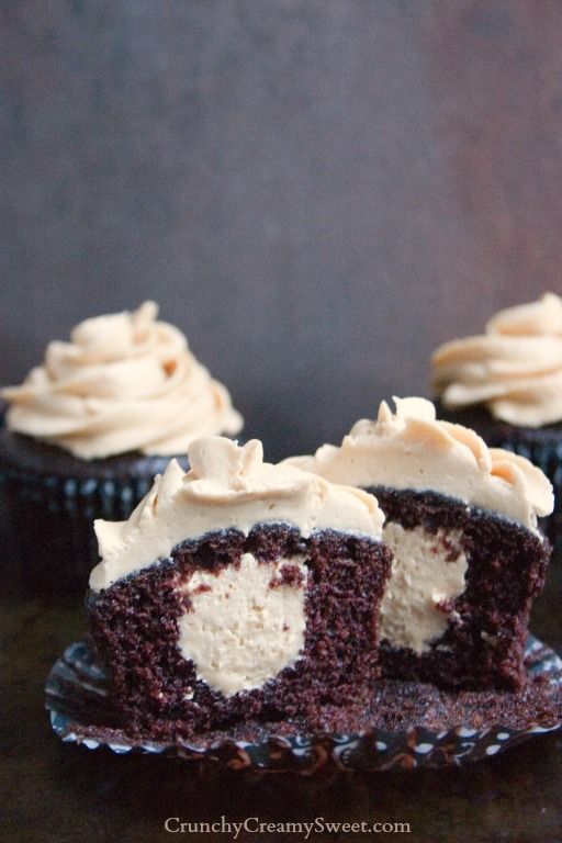 Peanut Butter Surprise Cupcakes