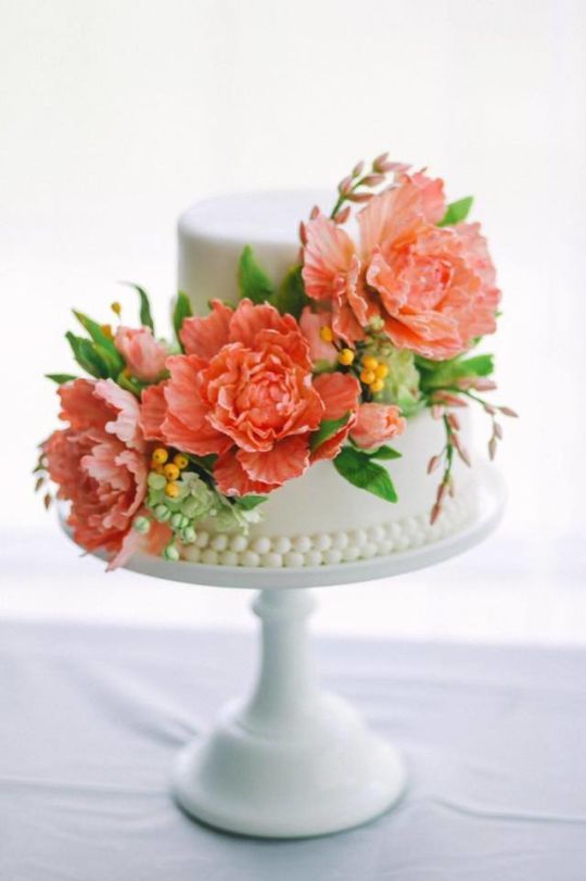 10 Photos of Birthday Cakes With Pearls And Flowers