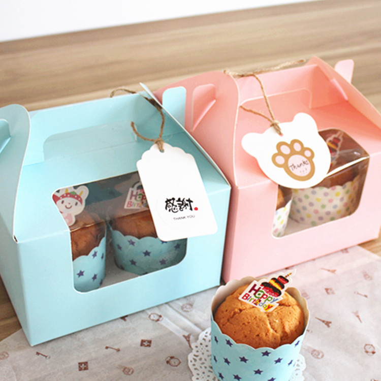 Pink Cake Box Cupcake