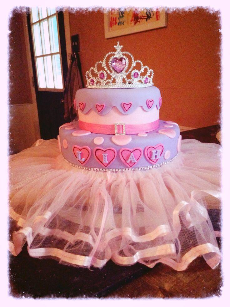 Princess Birthday Cakes Two Tiers