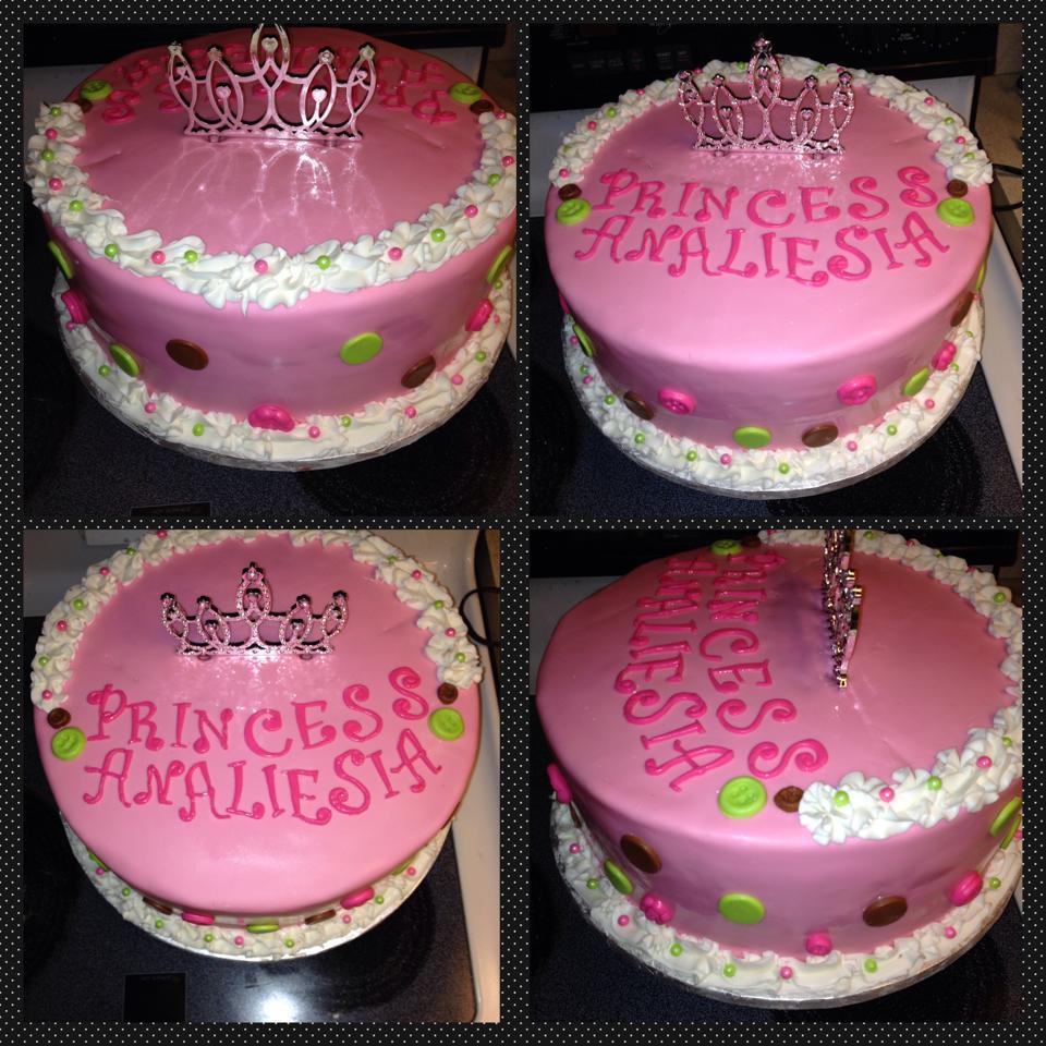 Princess Girly Birthday Cake