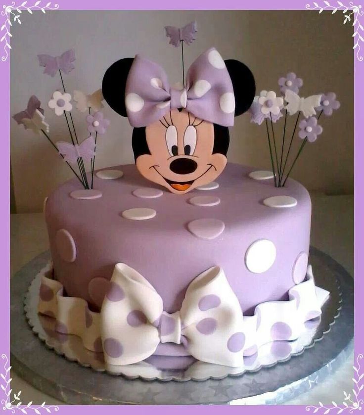 Purple Minnie Mouse Cake