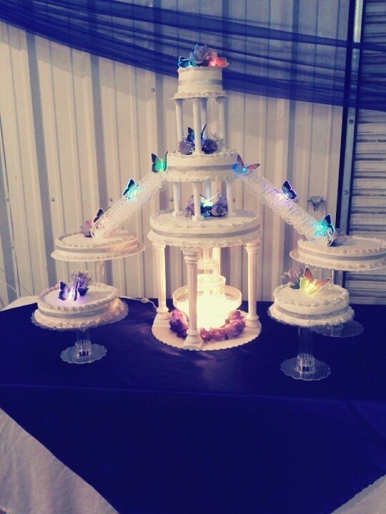 Quinceanera Butterfly Cake