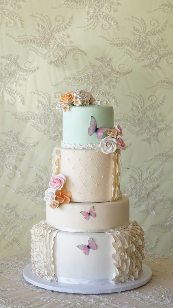 Quinceanera Butterfly Cake