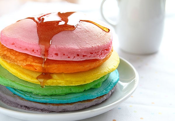 Rainbow Pancakes Recipe