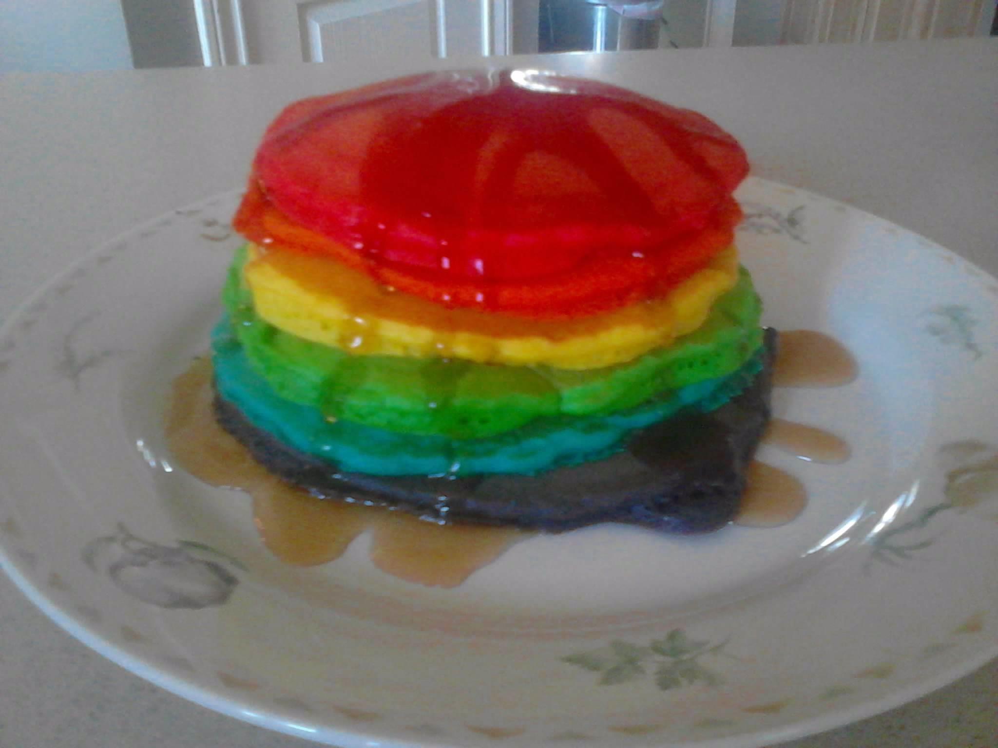 Rainbow Pancakes