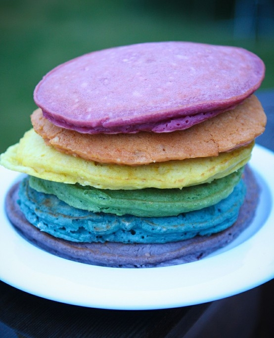 Rainbow Pancakes