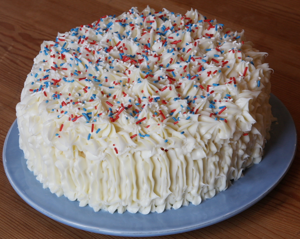 Red White Blue Birthday Cake