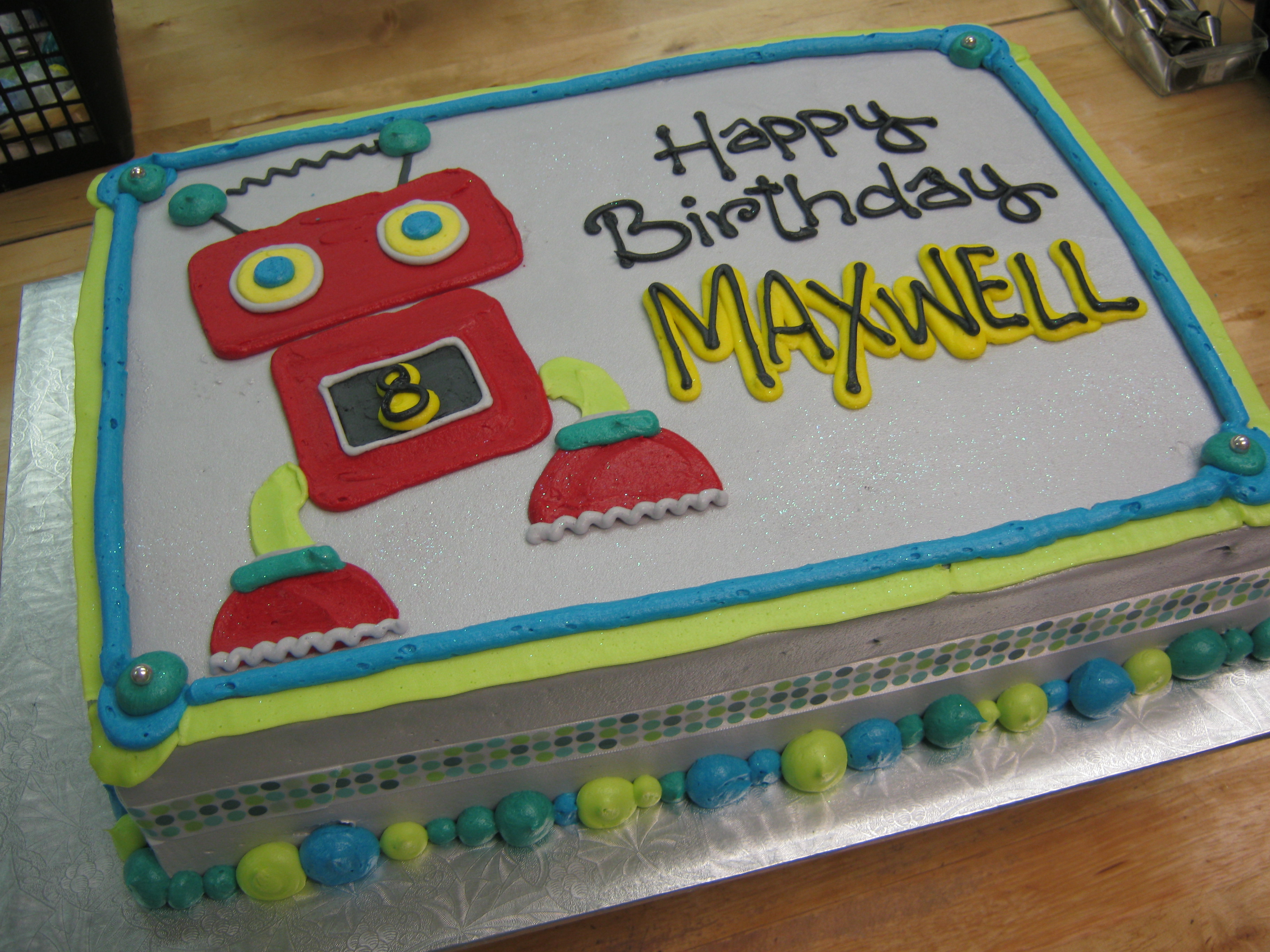 Robot Sheet Cake