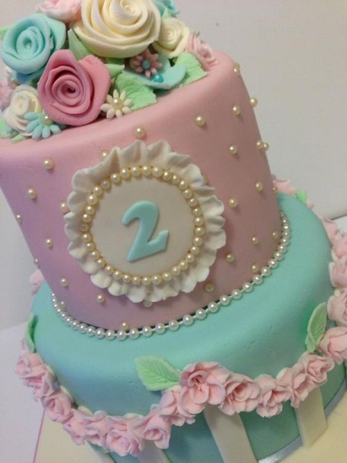 Shabby Chic Birthday Cake