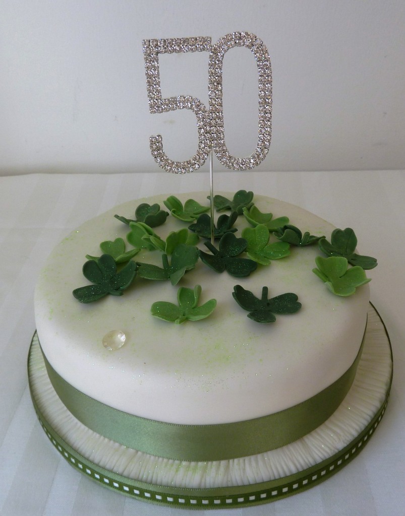 Shamrock Birthday Cake