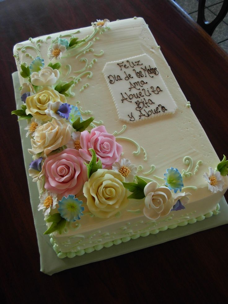 Sheet Cake Flowers Decorating Ideas