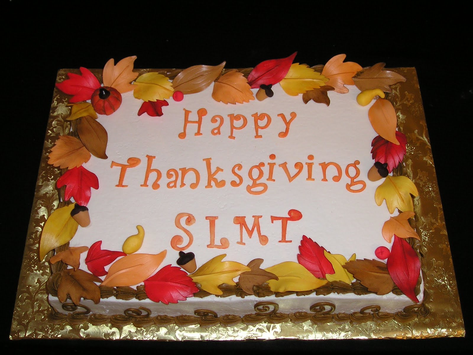 Sheet Cakes with Fall Leaves