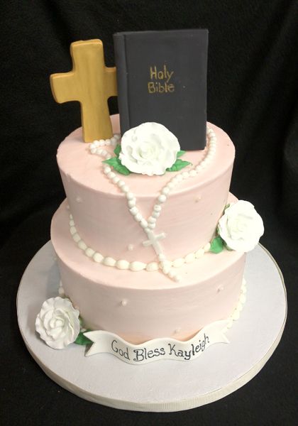 Simple Elegant First Communion Cakes