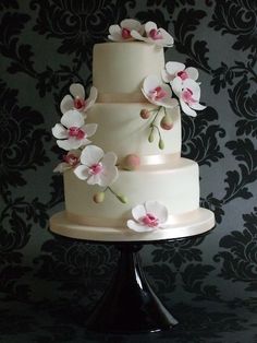 10 Photos of Orchid Elegant Cream Cakes