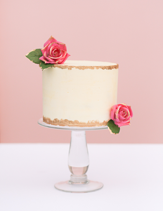 Single Tier Buttercream Wedding Cake