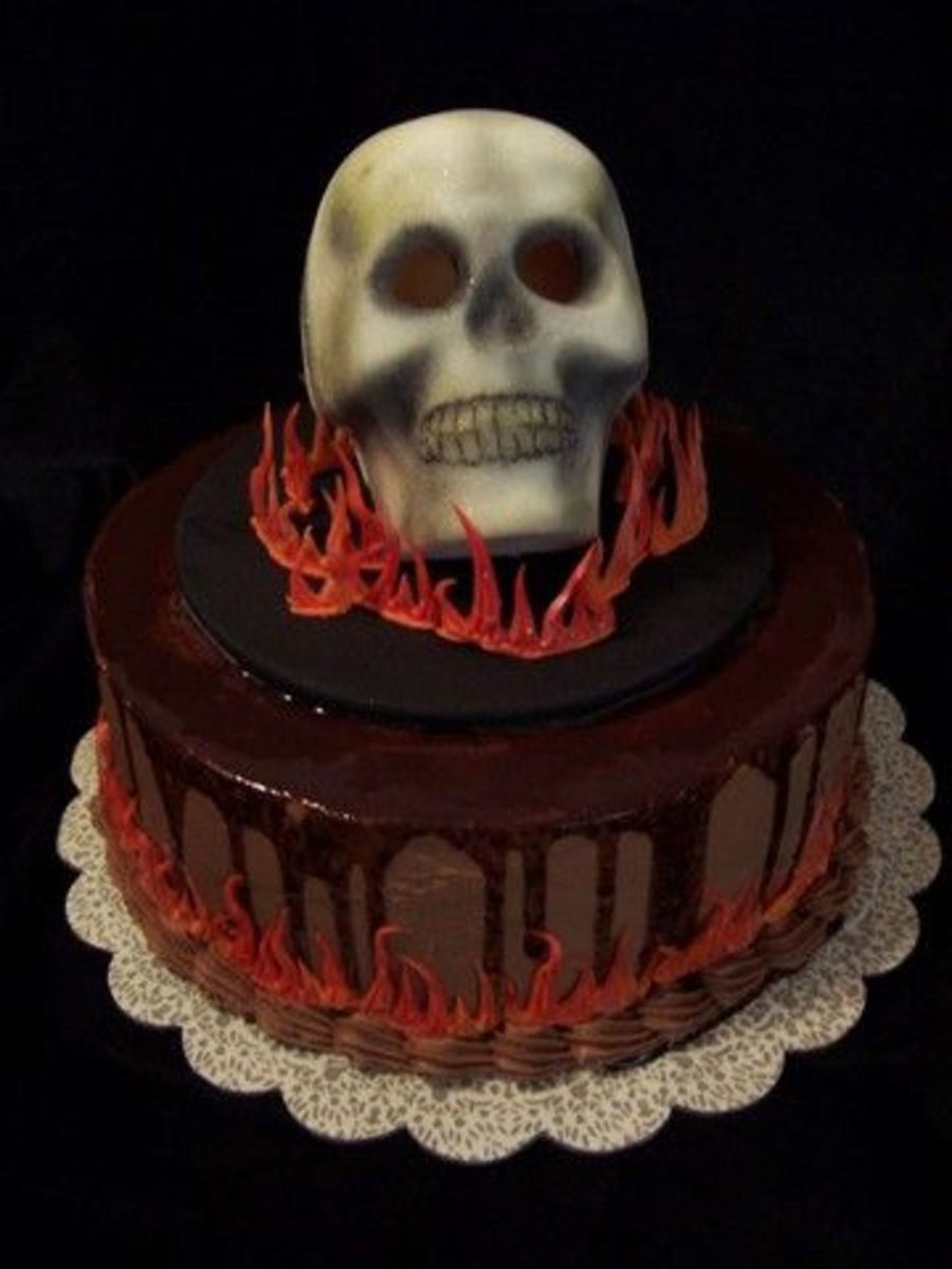 Sugar Skull Birthday Cake