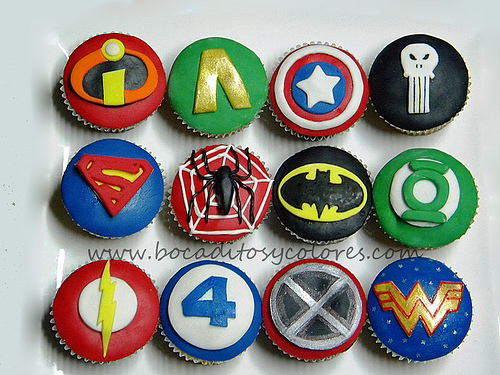 Superhero Cupcakes