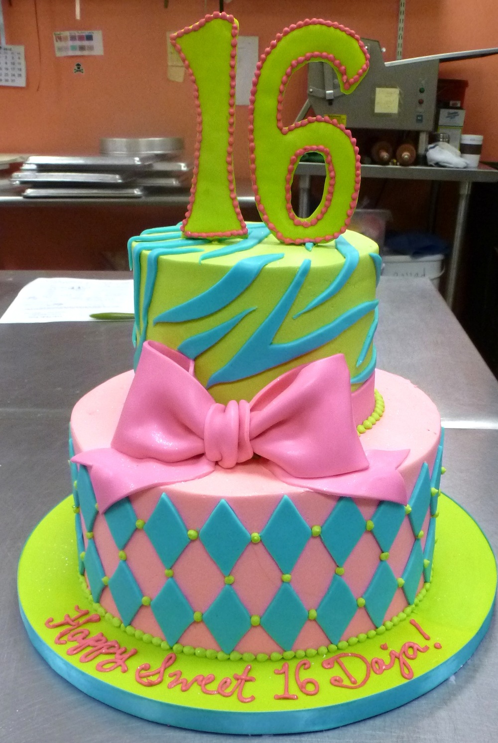 Sweet 16 Birthday Cake