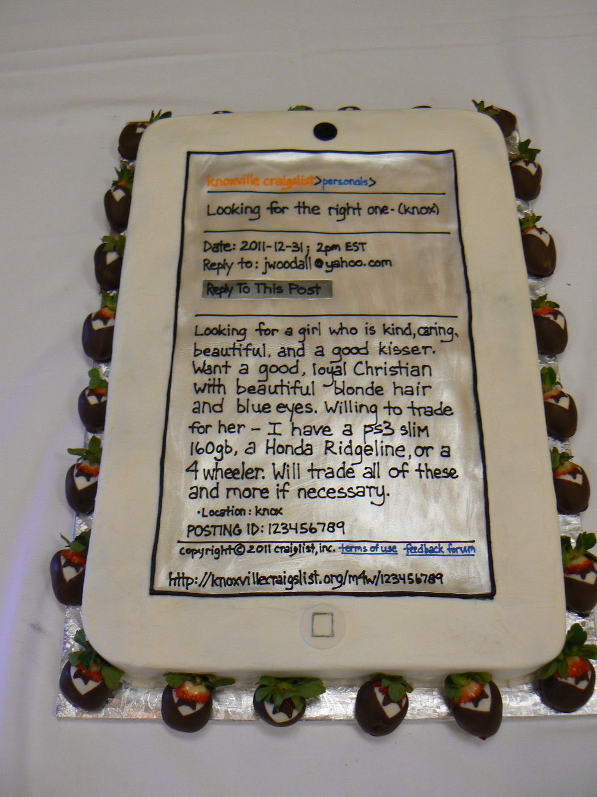 Technology Birthday Cake