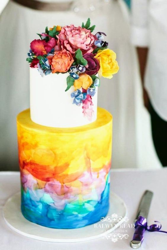 Tropical Wedding Cake