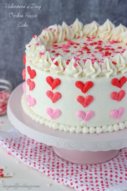 Valentine's Day Cakes with Hearts