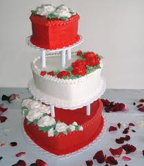 Valentine's Day Wedding Cake