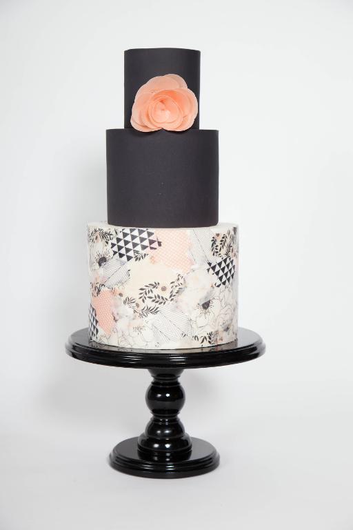 Wafer Paper Wedding Cake Modern