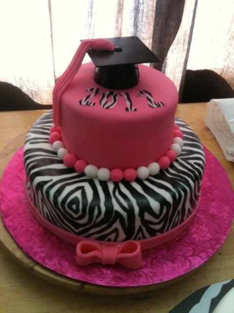 10 Photos of Zebra Graduation Cake Cupcakes